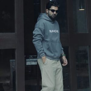 Oversized Charcoal Gray Hoodie