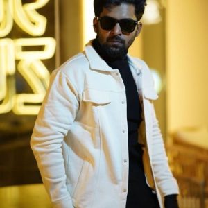 Men’s Premium White Shacket